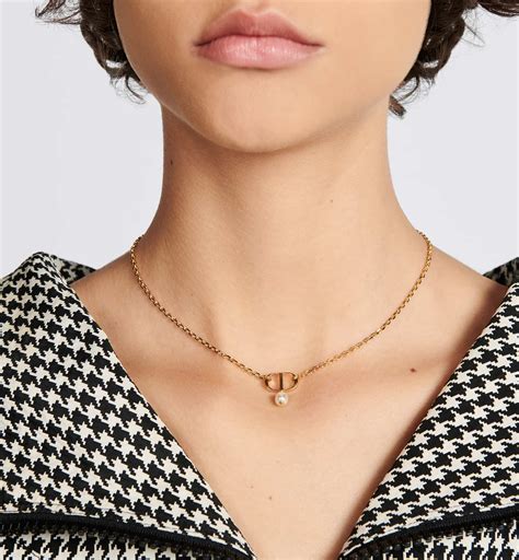 dior ketting cd goud|Halskettingen .